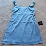 Lulus  Dress Mini Satin Blue Photo 0