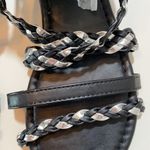 Unlisted IF Darini International Fashion Black/Silver Back Zip Sandals 7M NWOB Photo 3