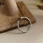 Stainless Steel Oxidized Cross Minimalist Faith Ring Size 6,9 Silver Photo 1