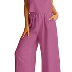 Source Unknown ANRABESS Women's crop top tank linen top xl rose color Photo 0