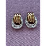 Heaven Mayhem Double Knot Earrings in Mixed Metal One Size Womens Jewelry Silver Photo 6