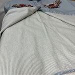 Just My Size Blue White Stripe top Embroidery 22w/24w 100%cotton county pumpkin denim collar Photo 11