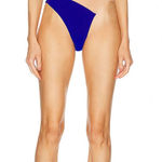 Norma Kamali One Shoulder One Piece Swimsuit Royal Blue Mesh Cutout XL Photo 0
