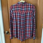 Aeropostale  Small Women's Teen Plaid Print Button-Down Long Sleeve Shirt Photo 2