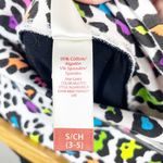 No Boundaries  Y2K Women's Cropped Yoga Pants Black White Animal Print Size Small Photo 3