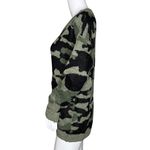 Katsumi Sweater Womens Medium Army Green‎ Camo Camouflage Fuzzy Knit Streetwear Green Photo 2