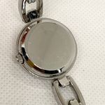 Côte d’Azur women watch silver tone 25mm round case quartz analog link running Photo 5