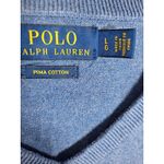 Ralph Lauren Polo  Women's‎ Pima Cotton Long Sleeve V-Neck Sweater Size L Photo 3
