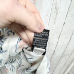 Iz Byer  Blouse Women Size Medium Button Front Off the Shoulder Top White Floral Photo 6