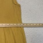 Evereve Dress Large Mustard Sleeveless Maxi Boho Tiered Ruffle Lightweight Photo 3