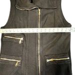 Citizens of Humanity Utility Vest Womens Large Black Asymmetrical Zip Pockets Photo 7