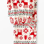 Hanna Anderson Adult Holiday Flannel Pajama Reindeer Winter Pants Size S new Red Photo 0