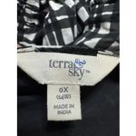 Terra & Sky Women's Ruffled Plaid Print Dress fully lined Plus Size0x (14w) Soot Photo 4