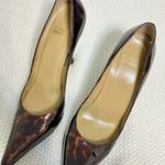 Stuart Weitzman SW tortoiseshell pointed toe Stuart power 100 patent leather pumps Photo 1