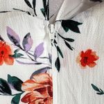 By & By Floral Print Maxi Dress Ruffle Cold Shoulder White Casual Size 15 Summer Photo 6