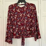 Madewell  floral tie front top Photo 2