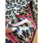 BASLER Y2K Animal Print Flower Lightweight Vest Womens Full Zip Size L 40 2245 Brown Size L Photo 7