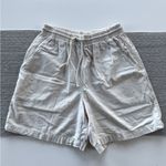 Vintage Erika & Co. Cotton Elastic Waist Drawstring Shorts Size Small Tan Photo 1