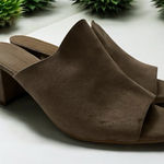 14th & Union  Hayzel Suede Block Heel Mule Mushroom - Size 9‎ Photo 0