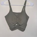 Athleta  Sage Green Cinch Longline Sports Bra Small Photo 2