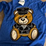 Moschino  biker bear blue wool sweater dress Photo 2