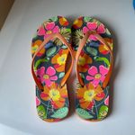 Vera Bradley  Flip Flops Jazzy Blooms 7-8 preowned good Photo 0