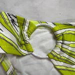 Michael Kors  Womens Limeade Logo Ring Hipster Bikini Bottom Size L Striped New Photo 2