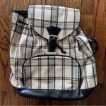 Plaid Backpack with Black Accents Photo 2