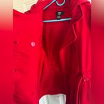 Miss Lili Red Hooded Belted Peacoat Women’s Size Large RN 57685 Photo 8