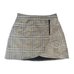 Alice + Olivia Lennon Zip Detail Plaid Mini Skirt Size 6 Photo 6