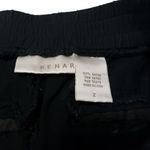 Kenar Pants Size 2 100% Rayon Women's Pull On Pants Tapered Leg Casual Black EUC Crop Photo 3