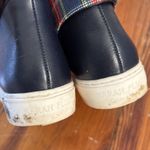 Sarah Flint CHARLOTTE BLUE Leather Tartan Plaid Check High Top Sneakers US 6.5 Photo 3