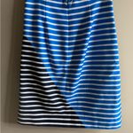 J.Crew Asymmetrical Striped Skirt in Navy and Blue Photo 6