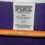 PINK - Victoria's Secret  Purple LSU Lace-Up Short Sleeve Top Large Photo 5