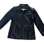 Worthington VINTAGE Women's Black Leather Jacket size L Photo 0