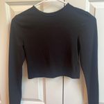 Divided H&M  Black Long Sleeve Crop Top S Photo 0