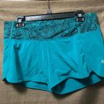 Lululemon  Lined Speed Short 4-way Stretch 4” Teal Green Designed Size 8 Photo 0
