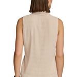 Donna Karan NWT New York Women's Faux-Wrap Sleeveless Top Sand M Photo 1