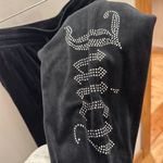 Juicy Couture  Black Velour Y2K lounge wear sweatpants Joggers Photo 3