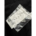 Topshop Blouse Lace-Up Front Long Sleeves Lightweight Linen Blend Black W 6 NWT Photo 7