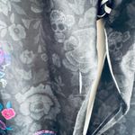 One World Womens Top XL Dancing Dead Skeletons Skulls Mardi Gras Halloween Goth Photo 4