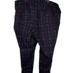 Est. 1946 Denim Burgundy Blue Plaid Skinny Leg Pants Curvy Size 20W NEW Photo 3