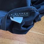 La Blanca  Swimsuit Cover-up Women M‎ Black Skirt Elastic Waist Slit Spandex EUC Photo 3