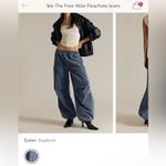 Free People NWT  We The Free Atlas Parachute Jeans Explorer striped blue - Medium Photo 6