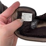 UGG  Australia Women 1971 Brown Leather Biker Boots Size 3 shearling lining Photo 10