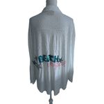 Judith March  Beach Cowgirl White Sequined Button Down Shirt Top Size Large Photo 9