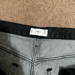 Mango two toned black and grey high waist straight jeans Photo 6