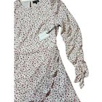 1. State  Long Sleeve Floral Ruffle Mini Dress White and Red Size 8 Photo 6