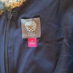 Vince Camuto  one shoulder midi dress navy floral ruffle size 8 lined Photo 7