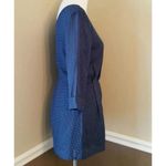 Lucy Paris NEW Modcloth Blue & White Polka Dot 3/4 Sleeve Shorts Romper Medium Photo 3